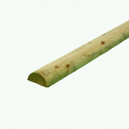 Machined Half Round Rails Size 3.66m x 75mm Face