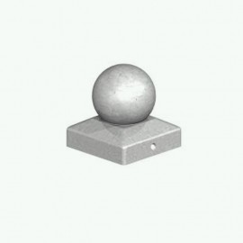 Linic 8 x White Round Sphere Fence Top Finial 4" Fence Post Cap UK Made GT0035 