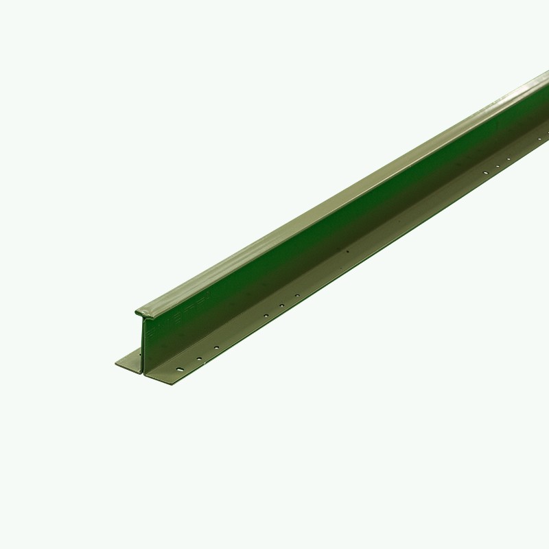 Slimline Metal Fence Post Colour Green